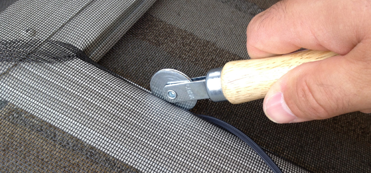 metal screen door repair in Merced